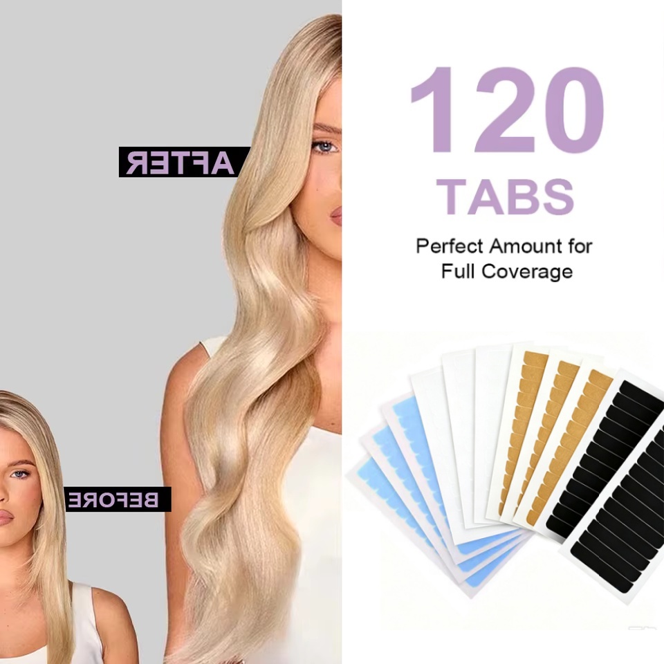 Hair Extension Tape In - Double Sided Replacement Tape for Hair
