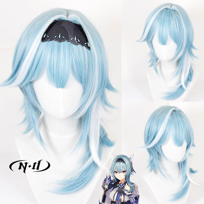 ND Eula Cosplay Wigs Hairpiece - Braiding Hair Kanekalon review and price