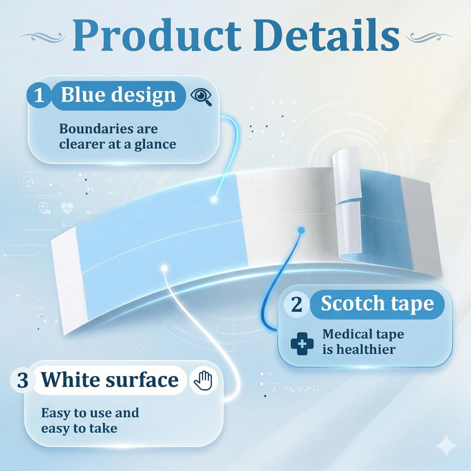 36/72Pcs Waterproof Adhesive T - Hair Extension Tape In review and price