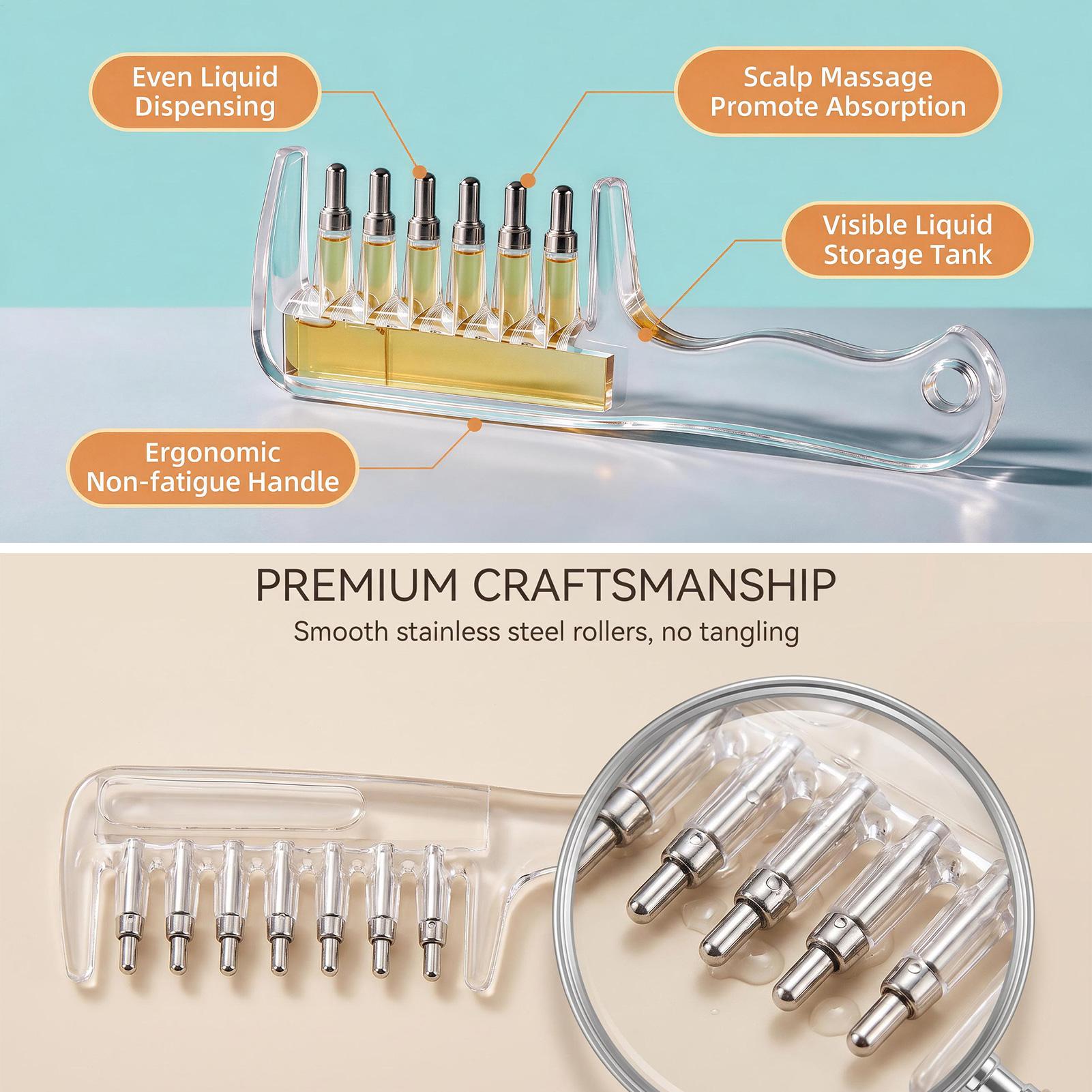 1PC Portable Transparent Hair  - Hair Care Oil Serum review and price