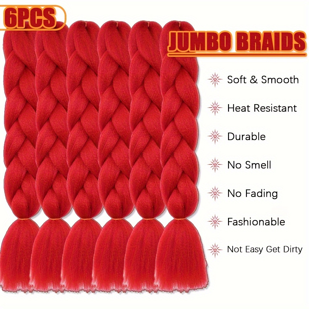 6pc 24 Inch Jumbo Braids Exten - Braiding Hair Kanekalon review and price