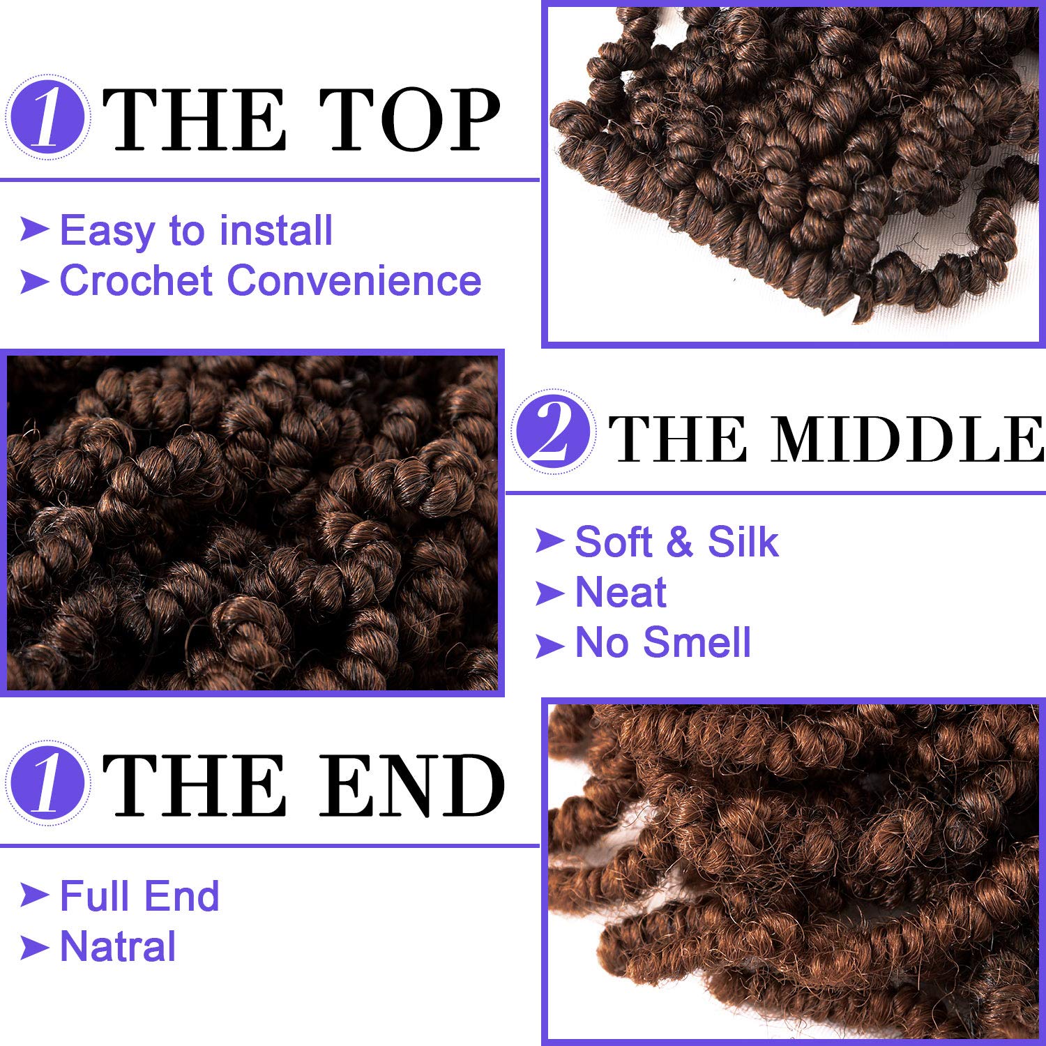 10 Inch Short Curly Spring Pre - Braiding Hair Kanekalon review and price