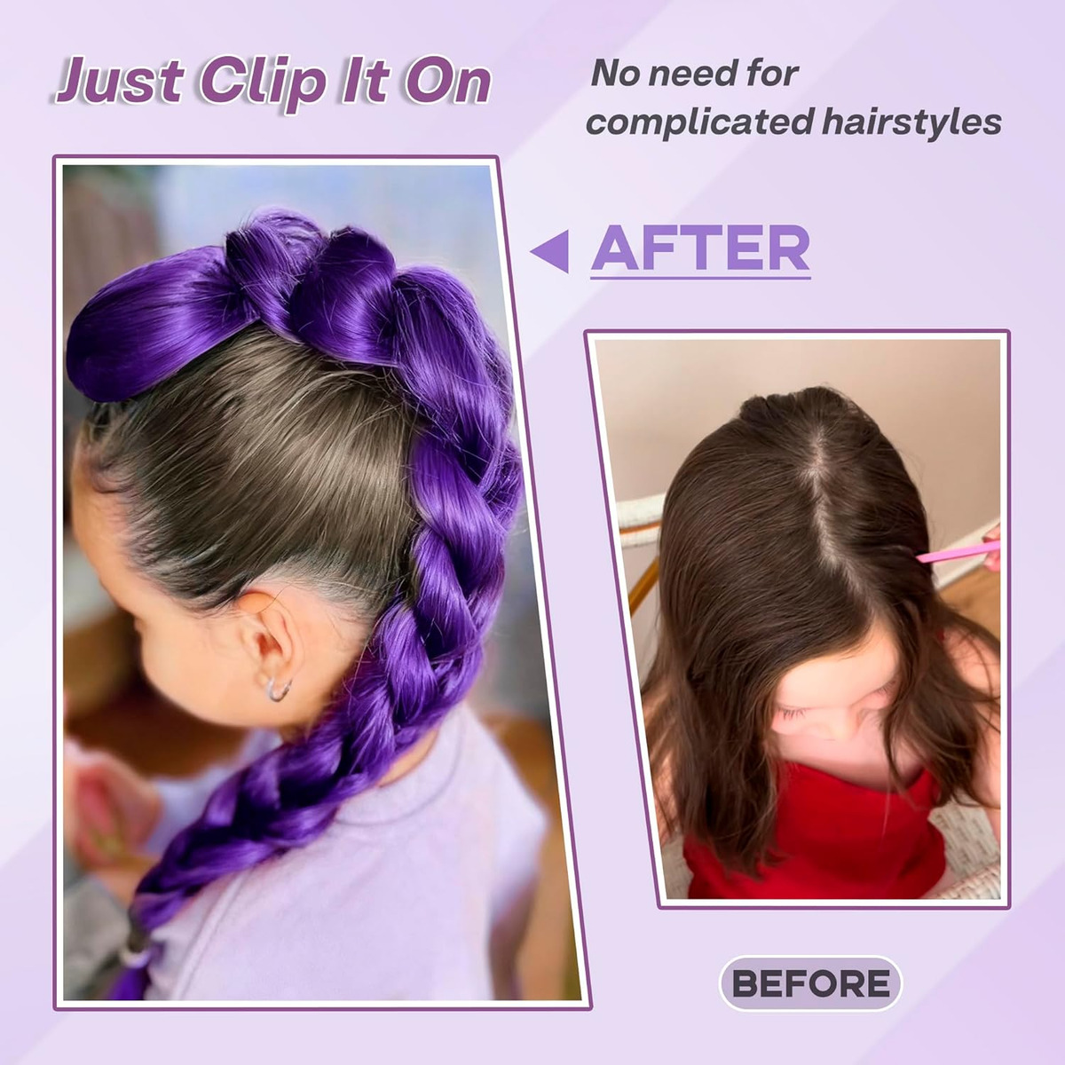 26inch Anime Character Purple  - Braiding Hair Kanekalon review and price