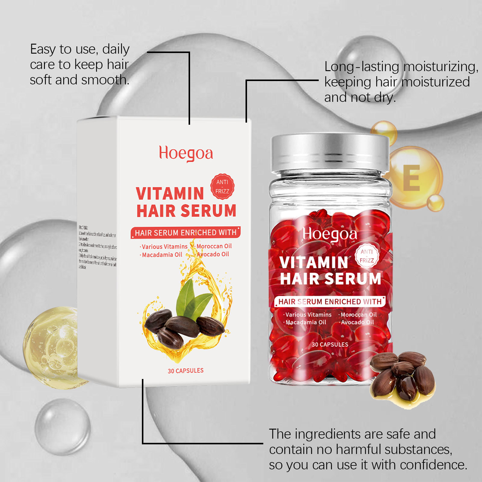 Vitamin Hair Care Serum Capsul - Hair Care Oil Serum review and price
